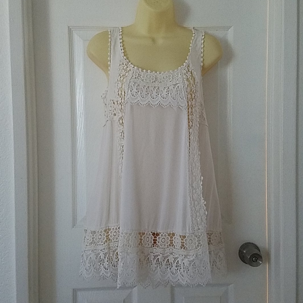 Lace White Dress